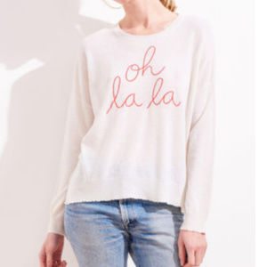 Sundry "Oh La La"  Cashmere Blend Sweater, 3/L